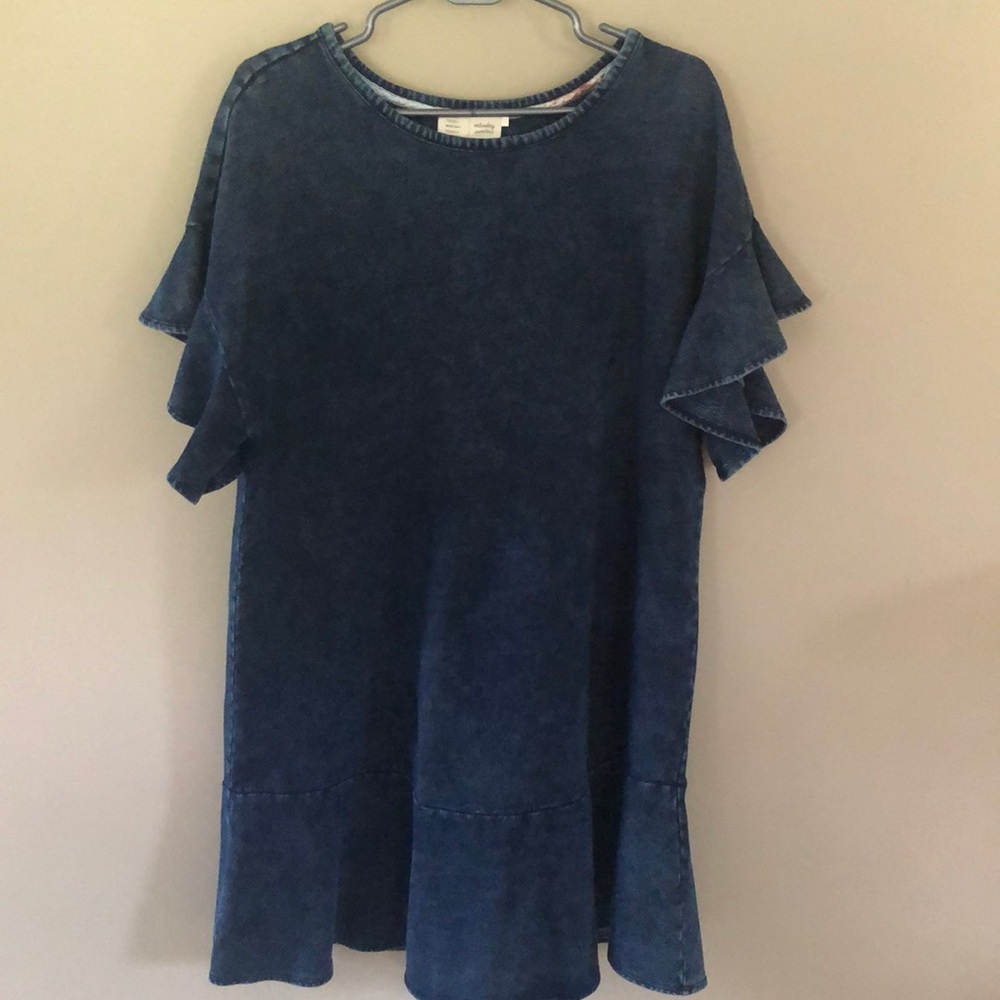 Anthropology denim dress.